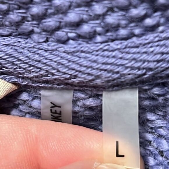 Soft Surroundings Cardigan Woman's Size Large Cotten Blend Knit Open Front - Picture 8 of 10